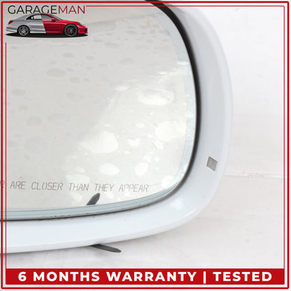 2010-2015 Audi Q7 Right Door Heated Rear View Mirror w/ Blind Spot White OEM