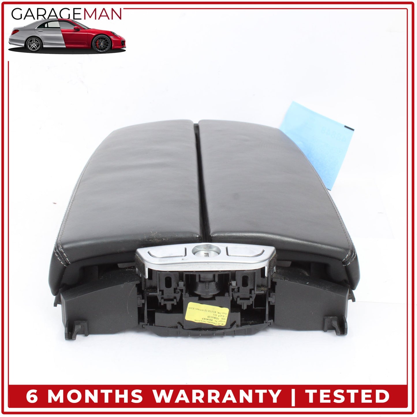 2012-2019 BMW 650i F06 Front Center Armrest Lid Cover Black Nappa Leather OEM