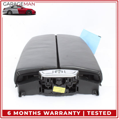2012-2019 BMW 650i F06 Front Center Armrest Lid Cover Black Nappa Leather OEM