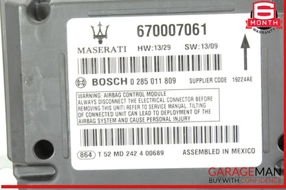 14-17 Maserati Ghibli Airbag Air Bag Control Module Unit 670007061 OEM