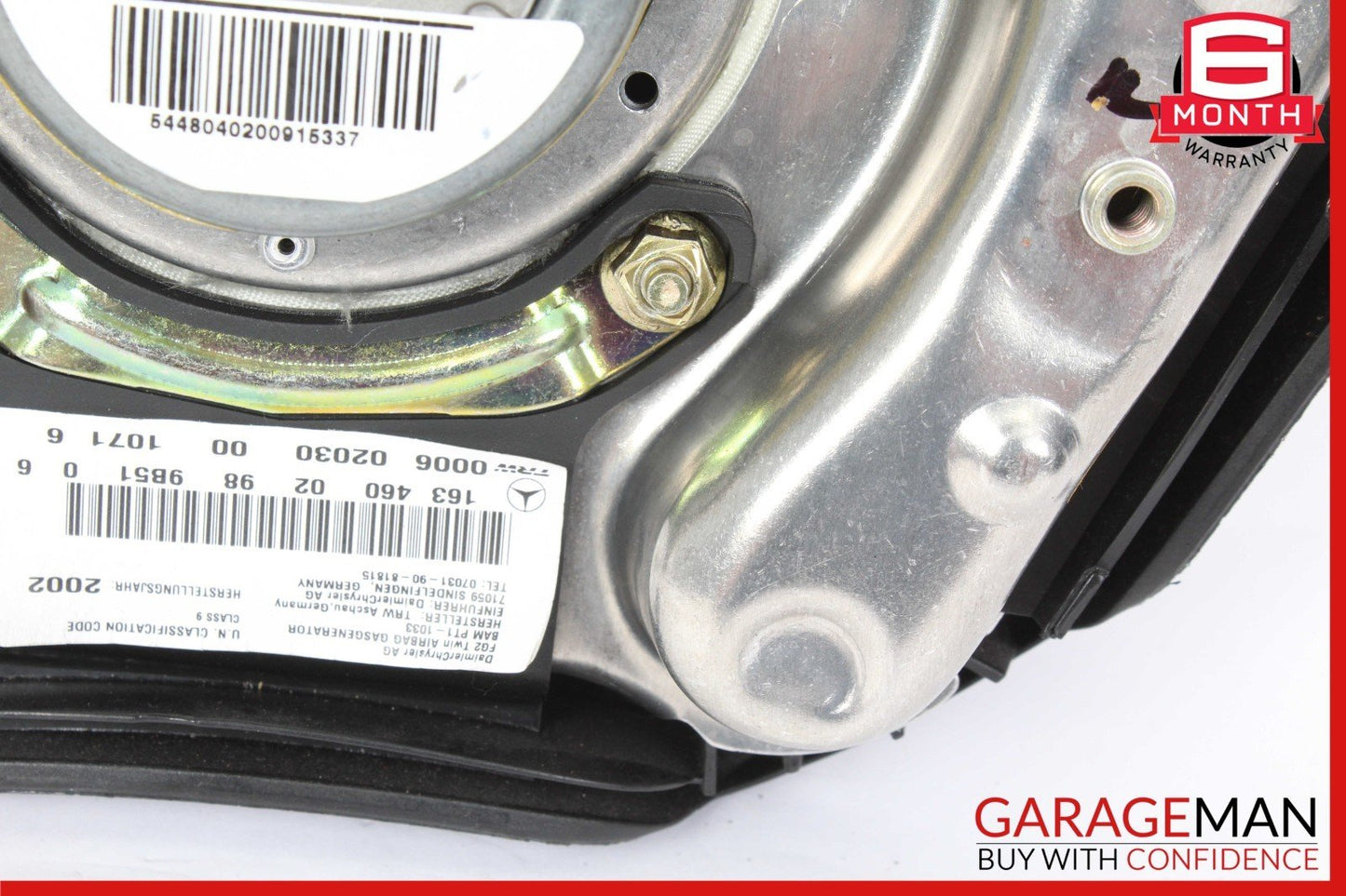 01-05 Mercedes W163 ML500 ML320 Steering Wheel Airbag Air Bag 1634600298 OEM