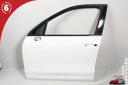 11-18 Porsche Cayenne 92A Front Left Driver Door Shell White 95853101100