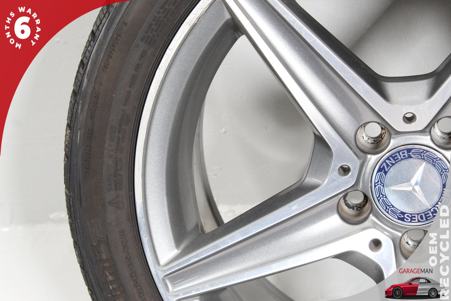 2015-2018 Mercedes W205 C300 Rear Wheel Tire Rim 8.5Jx18H2 ET49 2054011200 OEM