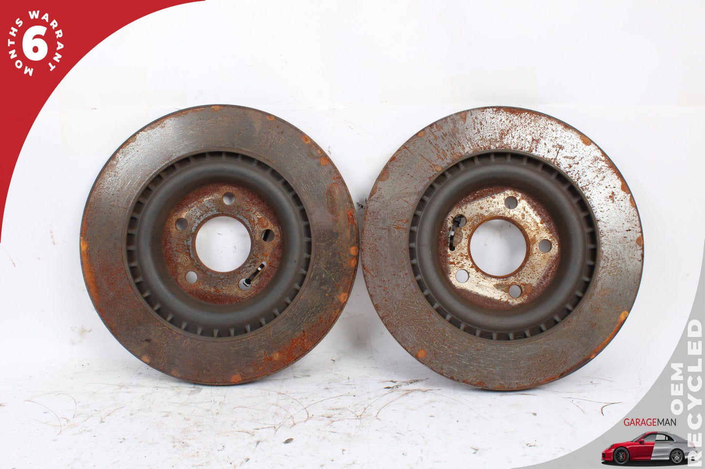 2018-2024 Audi Q5 AWD Front Left and Right Side Brake Rotor Disc Set 80A615301F