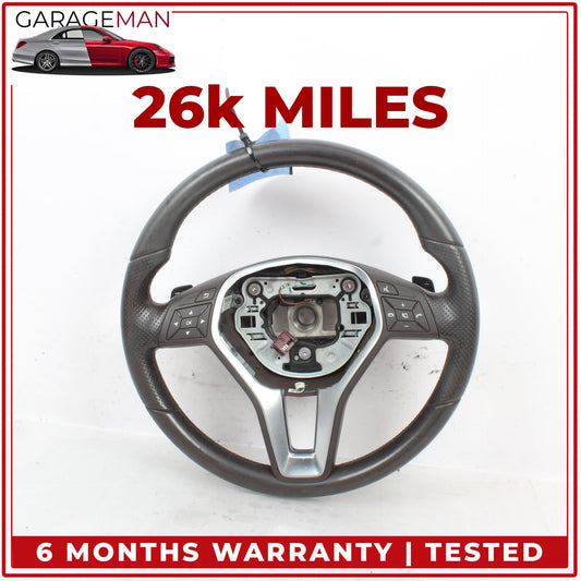 2012-2018 Mercedes C207 E400 E350 Coupe Steering Wheel w/ Paddle Shifters OEM