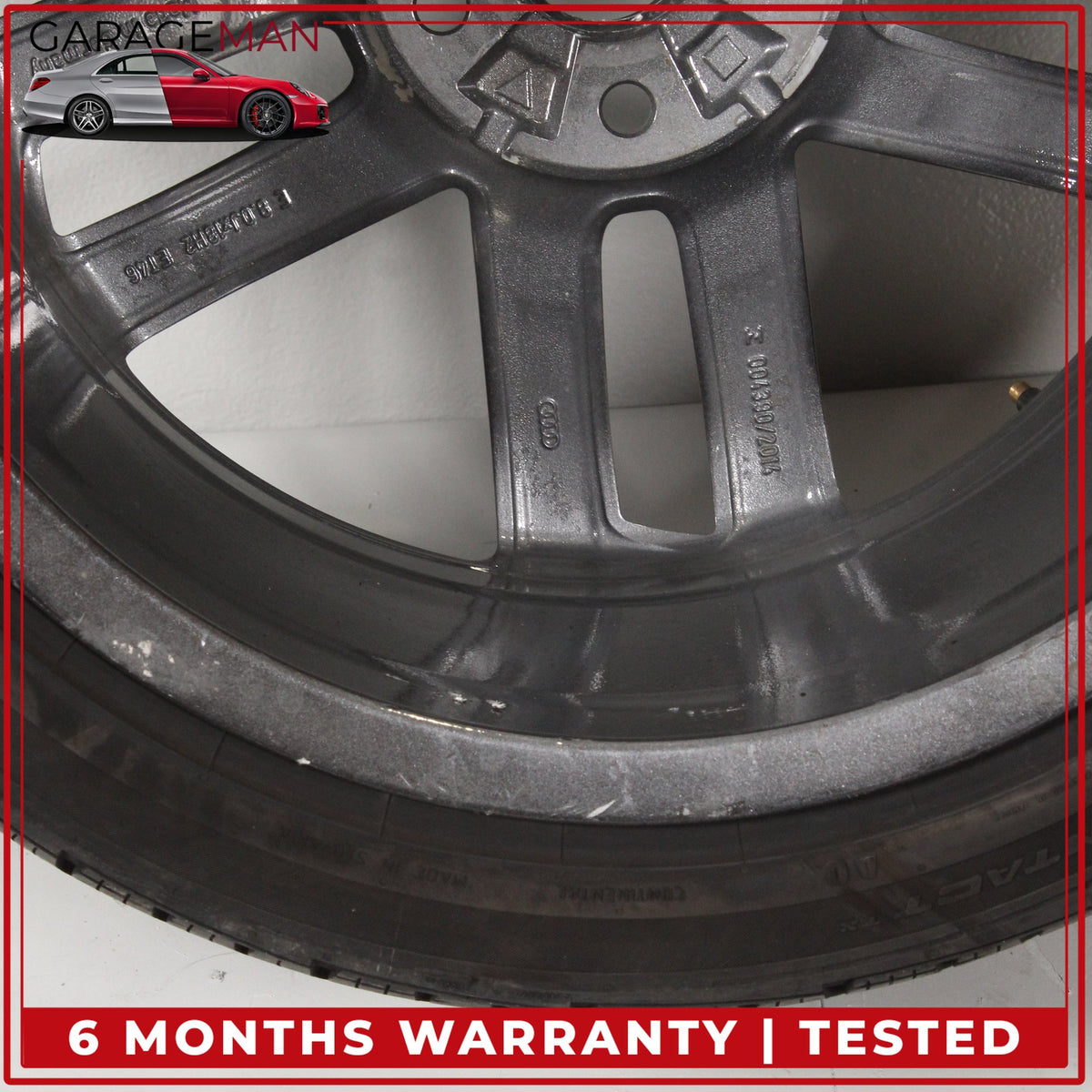 2017-2020 Audi A3 S3 Front or Rear Wheel Rim w/ Continental Tire 8JX18H2ET46 OEM