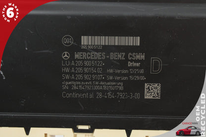 2018 Mercedes-Benz C350e W205 Sedan Front Left Seat Control Module 2059005122 OEM