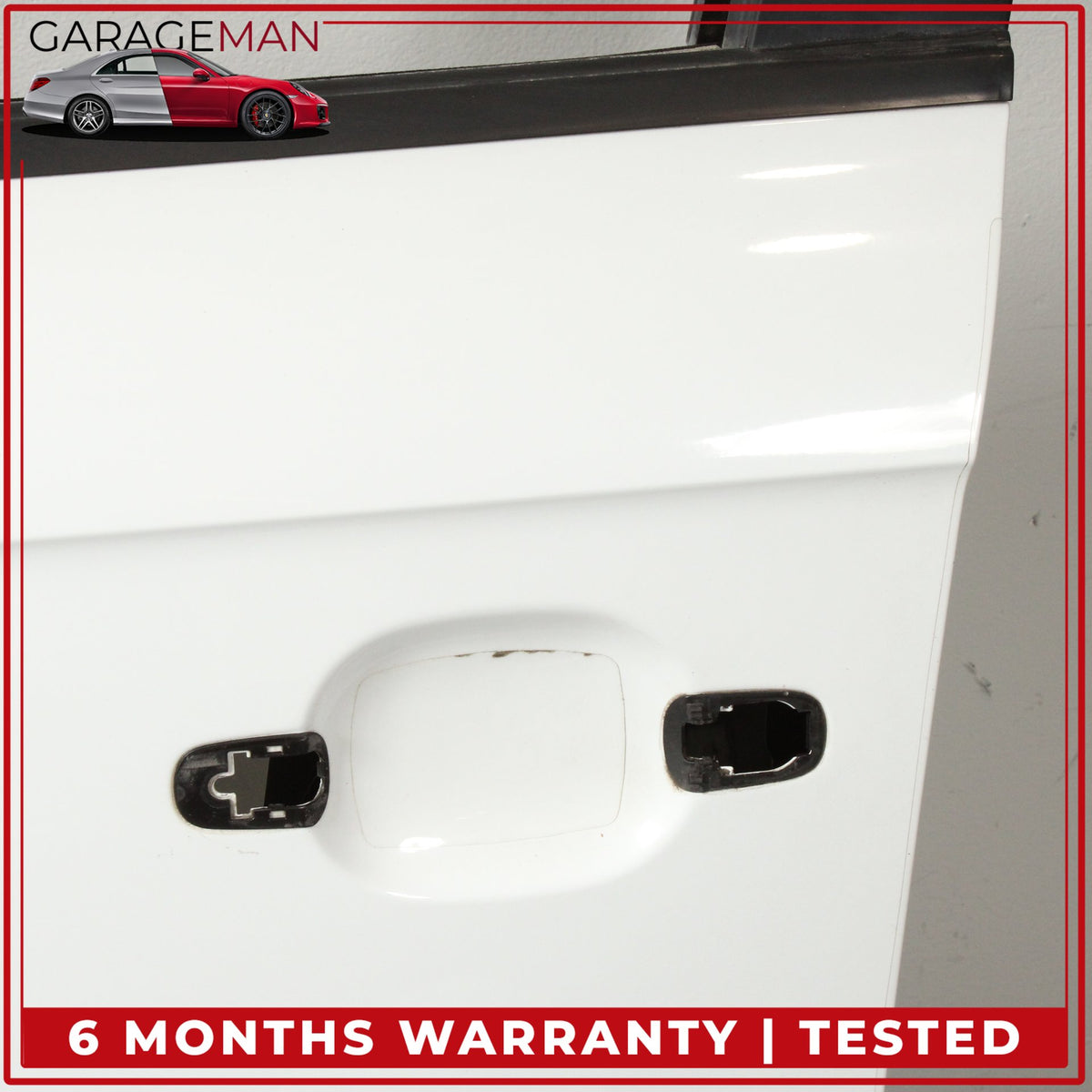 2007-2015 Audi Q7 Front Left Driver Side Door Shell Glacier White Metallic OEM