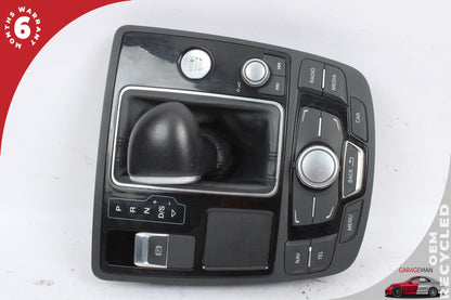 2012-2015 Audi A6 Front Center Console Switches w/ Trim &amp; Shifter Knob OEM