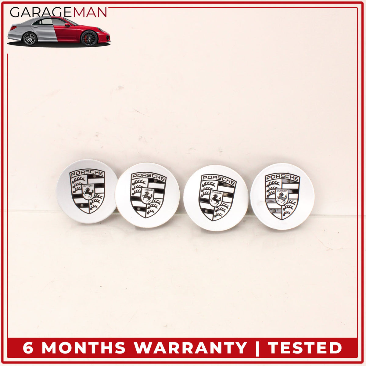 1994-2012 Porsche 911 Carrera 996 Front and Rear Wheel Center Cap Set of 4 OEM