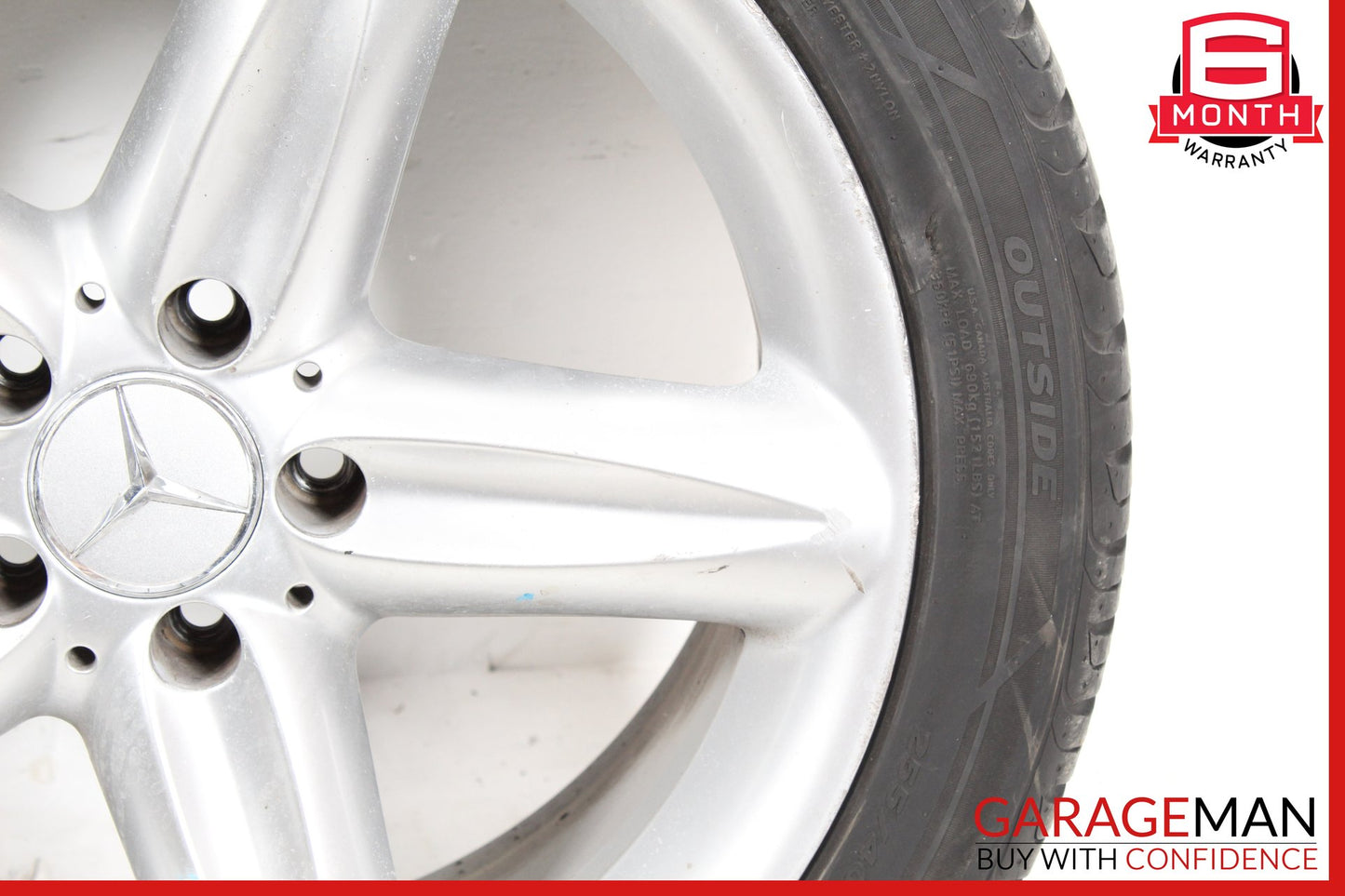 2003-2006 Mercedes R230 SL500 Front Wheel Rim w/ Tire 8.5JX18 H2 ET35 OEM