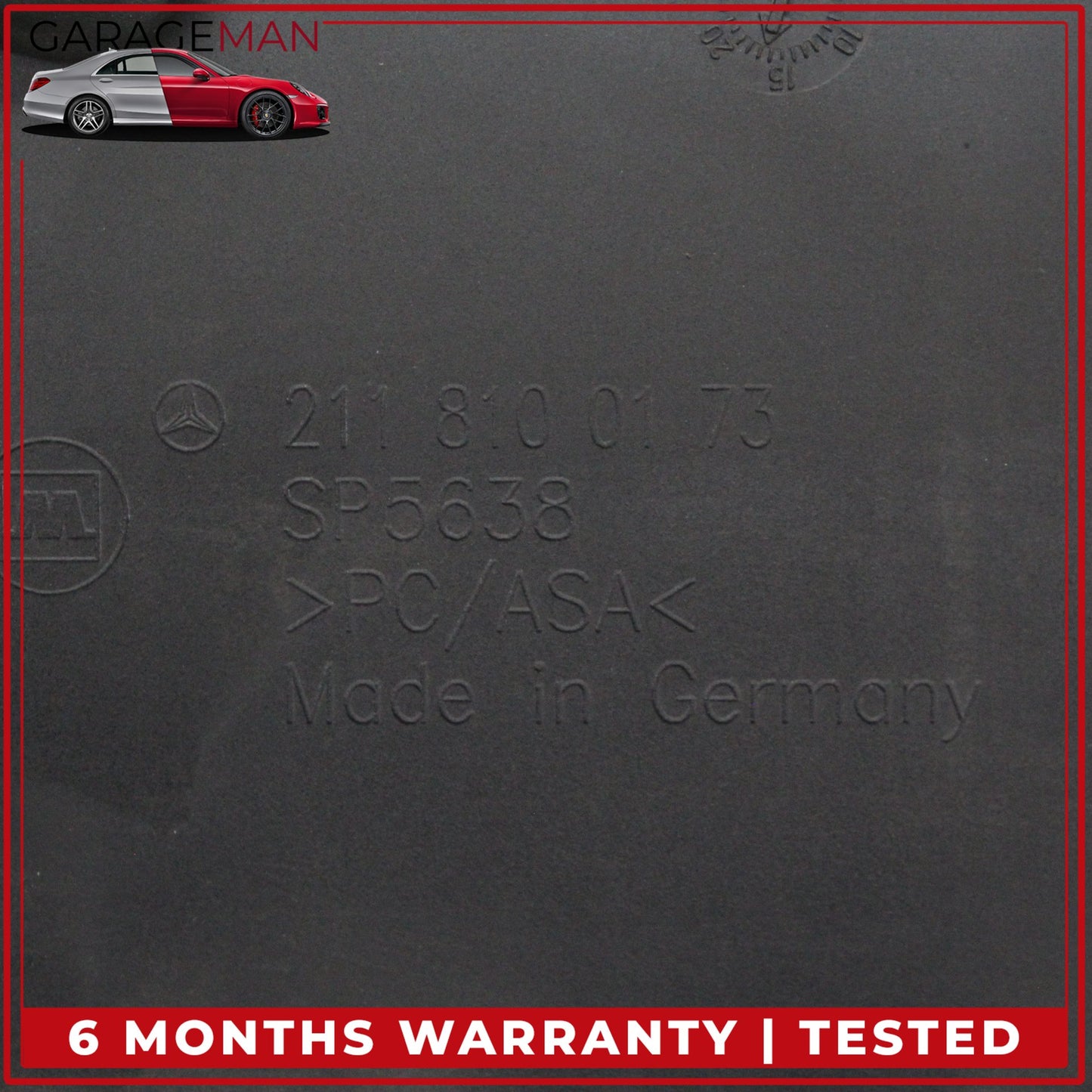 2007-2009 Mercedes W211 E350 Rear Trunk Lid Tailgate License Plate Panel OEM