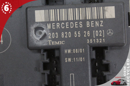 2001-2007 Mercedes W203 C240 Front Left Side Door Control Module 2038205526 OEM