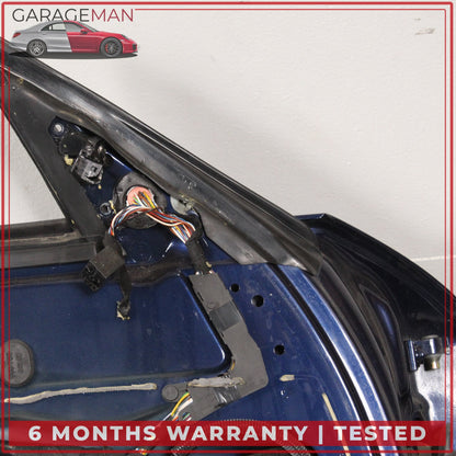 1997-2005 Porsche 911 Carrera Front Left Side Door Shell Blue Metallic OEM
