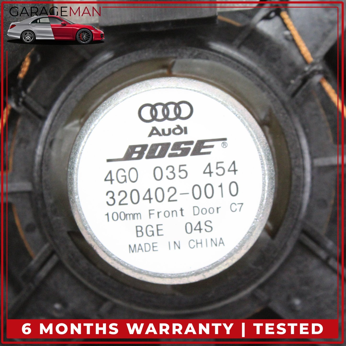2012-2018 Audi A6 Front Left and Right Side Mid Range Door Speaker 4G0035454 OEM