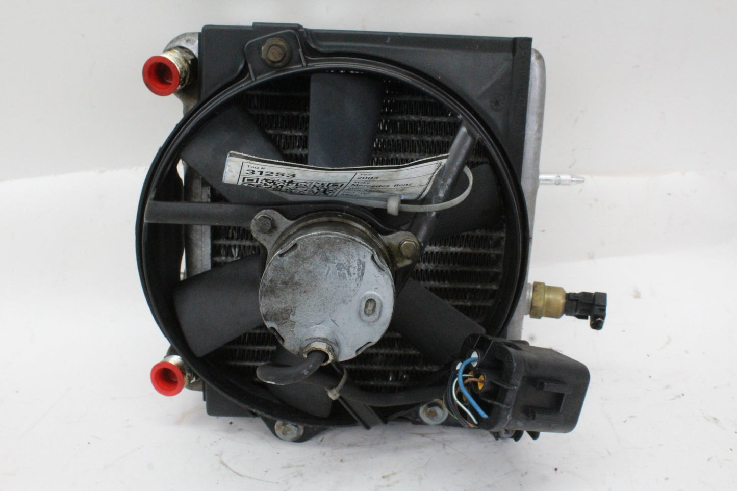 2003-2006 Mercedes W220 S55 AMG Engine Oil Cooler Radiator w/ Fan Motor OEM