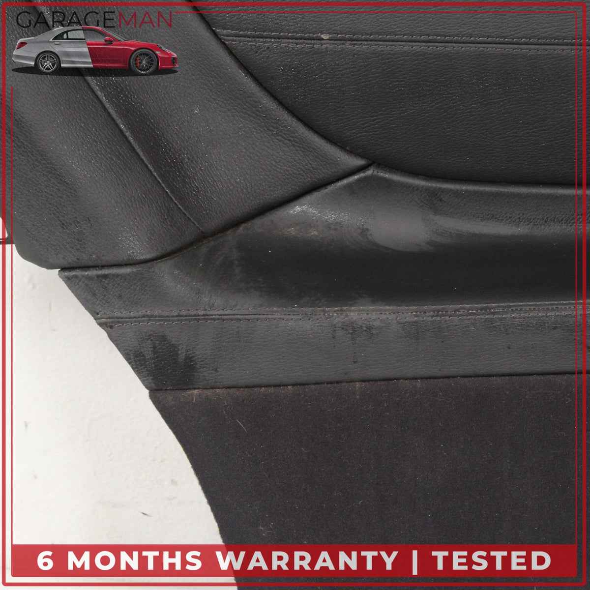 2000-2006 Mercedes W215 CL500 Rear Left Side Door Trim Panel Leather Black OEM