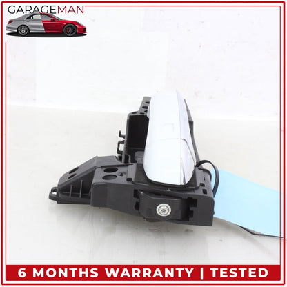 2011-2018 Audi A8 S8 Rear Left Exterior Door Handle Glacier White Metallic OEM