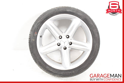2003-2006 Mercedes R230 SL500 5 Spoke Rear Wheel Rim w/ Tire 9.5JX18H2 ET40 OEM