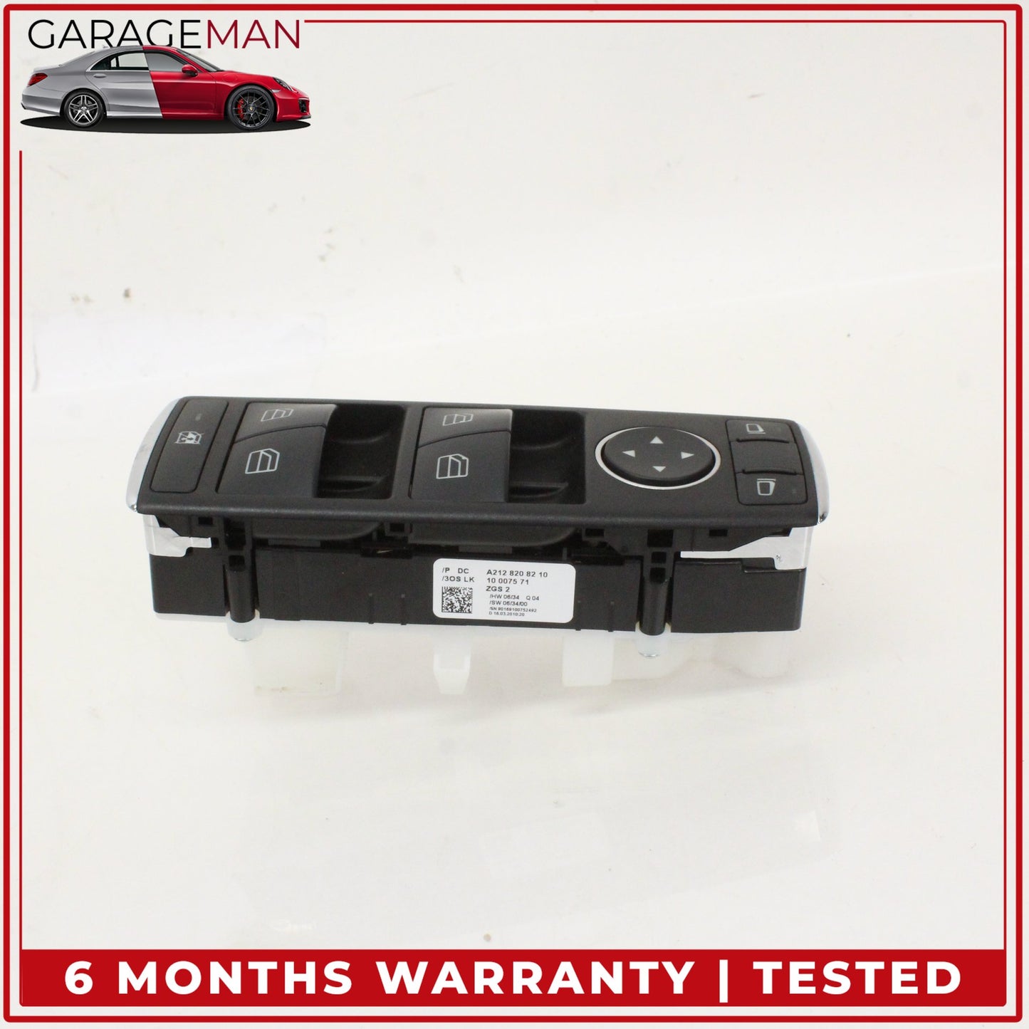 2008-2014 Mercedes W204 C250 Front Left Master Window Control Switch OEM