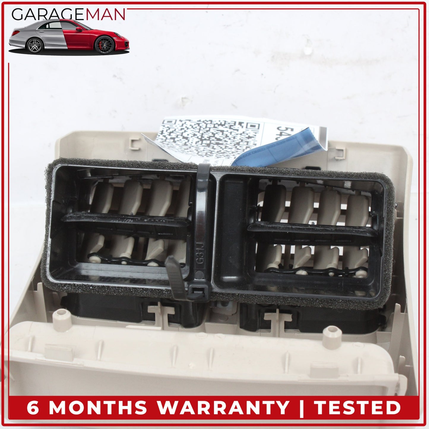 2008-2017 Mercedes C207 E400 Rear Center Console AC A/C Air Vent Beige OEM