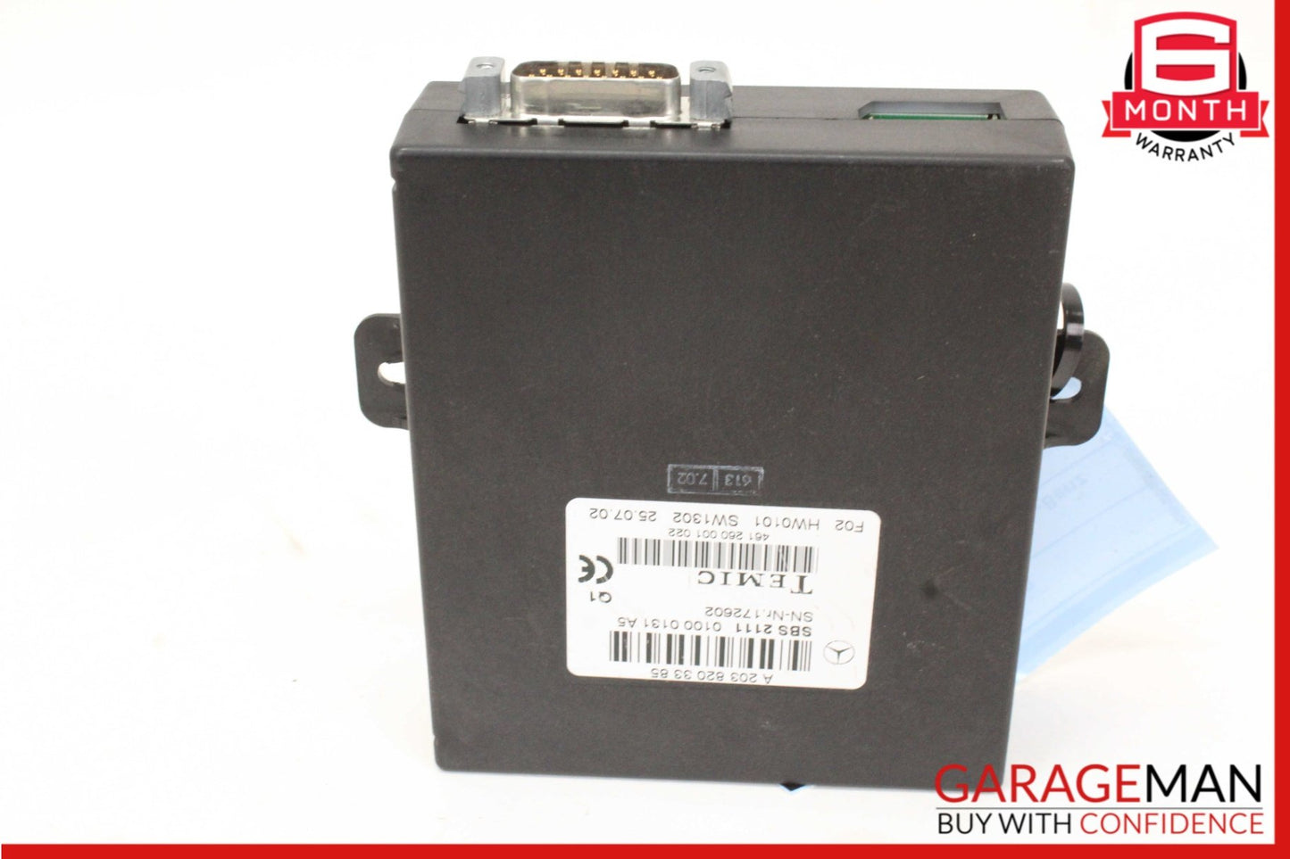 2000-2006 Mercedes SL500 R230 Voice Recognition Control Module 2038203385