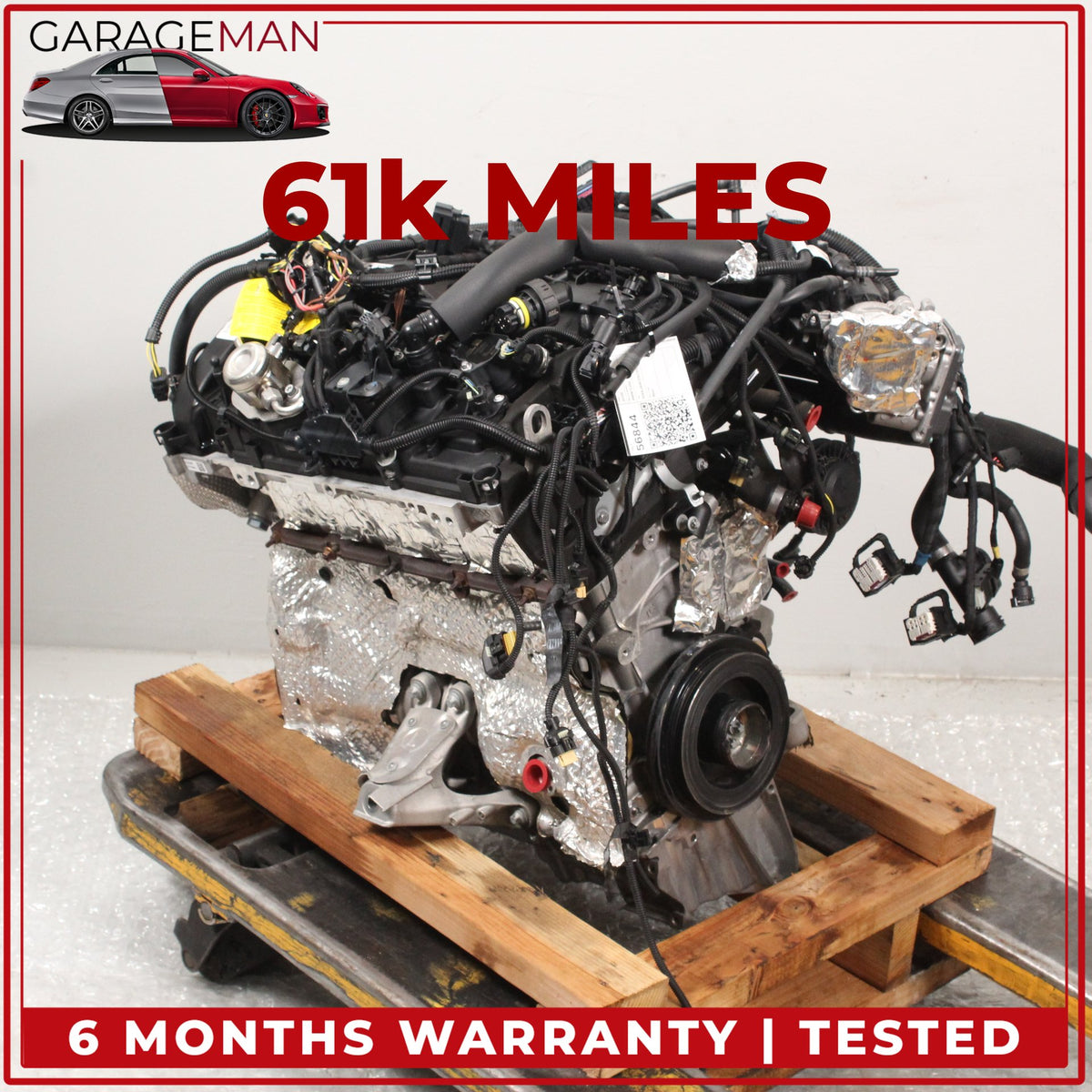 2018-2020 BMW 530e G30 RWD 2.0L Engine Motor Assembly XB1142M0 OEM 61K