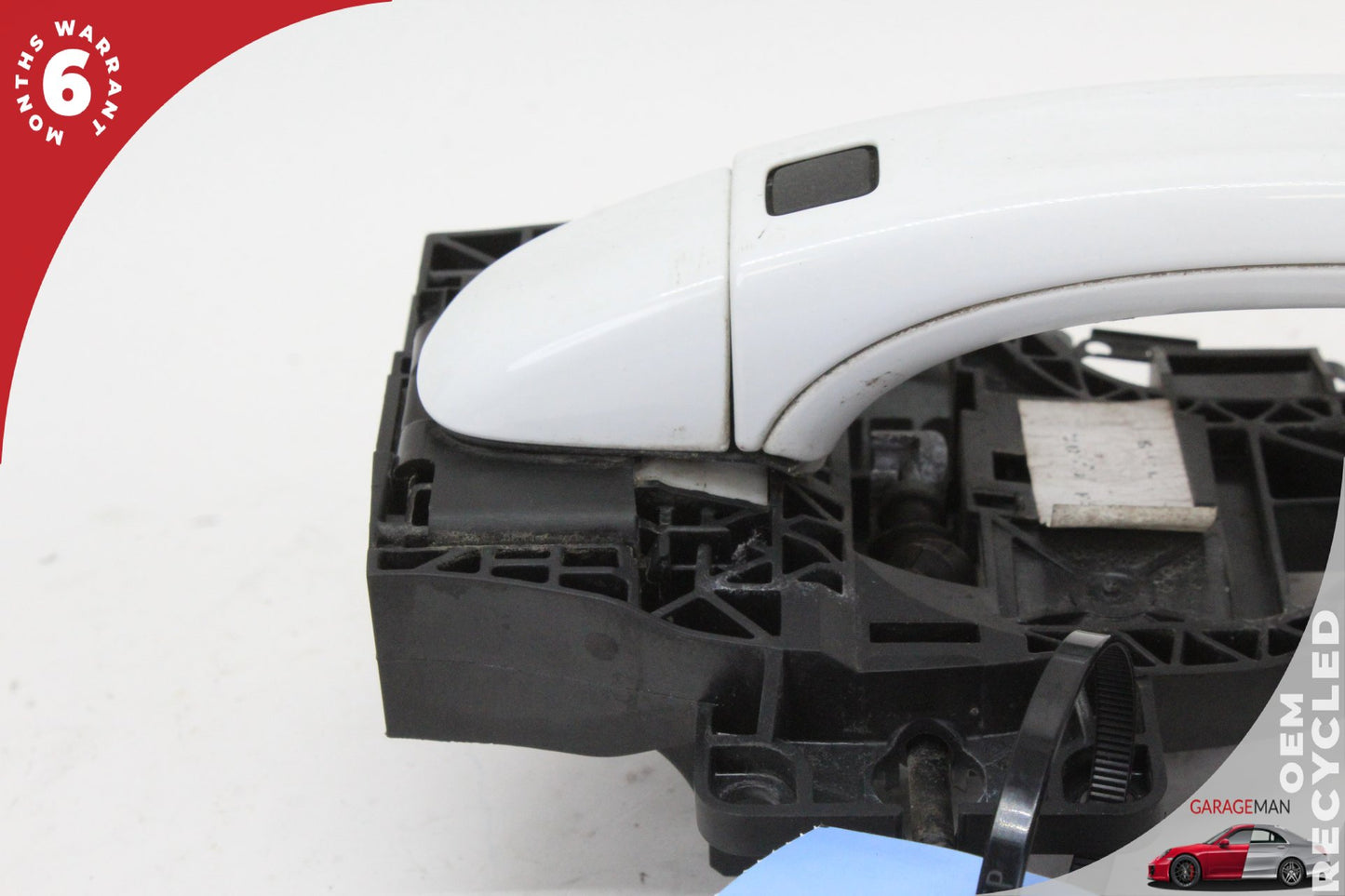 2007-2015 Audi Q7 Rear Right Side Exterior Door Handle White Keyless OEM