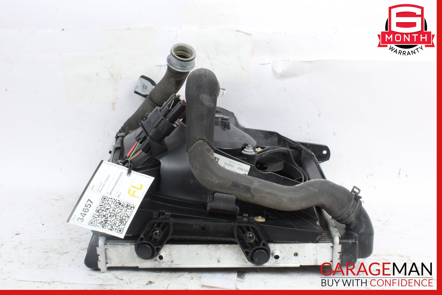 2013-2016 Porsche Cayman 981 Front Left Cooling Radiator w/ Fan 99110613103