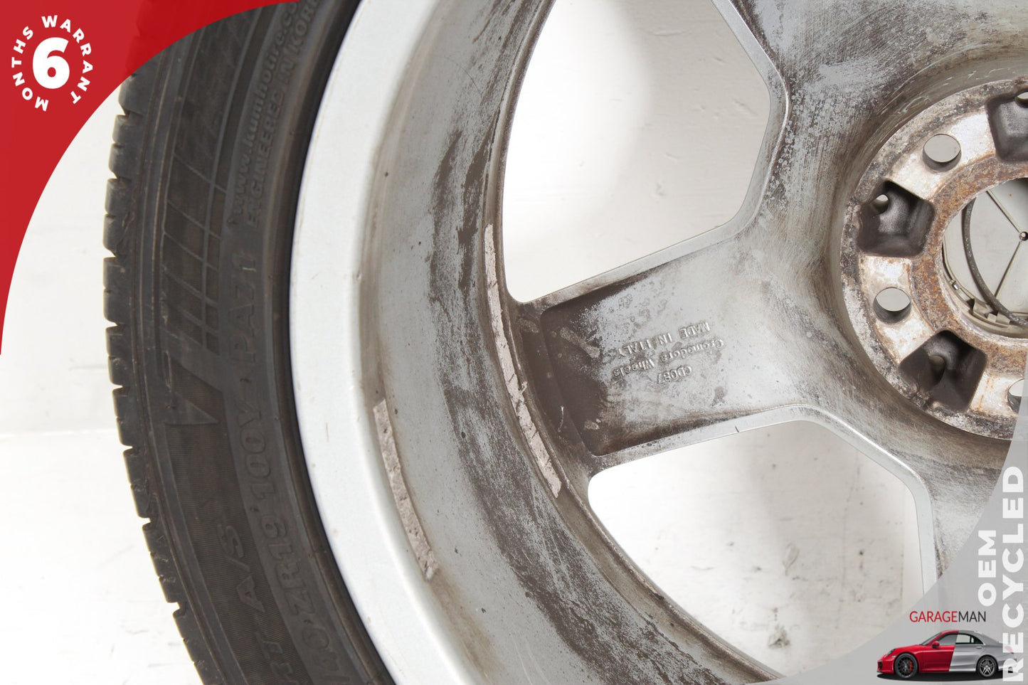 2007-2011 Mercedes W221 S550 S600 Front Wheel Rim w/ Tire 8.5JX19H2 ET43 OEM