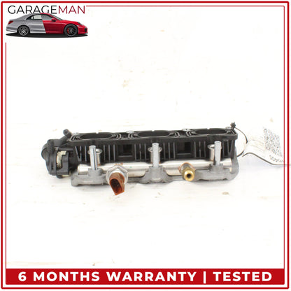 2011-2018 Porsche Cayenne 958 Audi Q7 Left Lower Intake Manifold w/ Bracket OEM