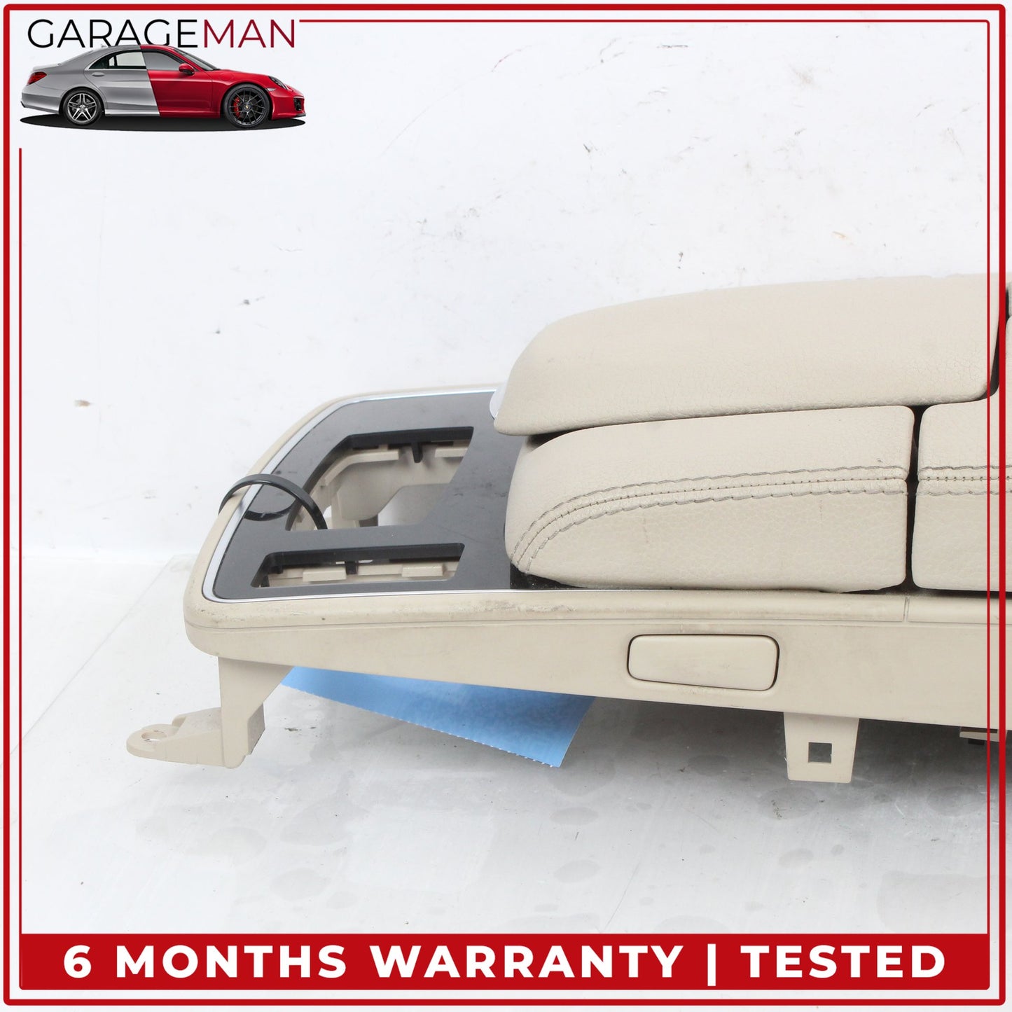 2014-2017 Mercedes C207 E400 Coupe Front Center Armrest Lid Cover Beige OEM
