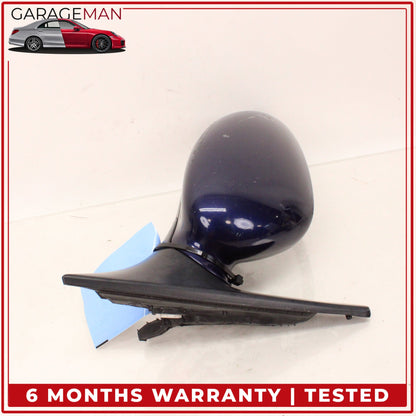 1999-2005 Porsche 911 Carrera 996 Right Door Rear View Mirror Blue Metallic OEM