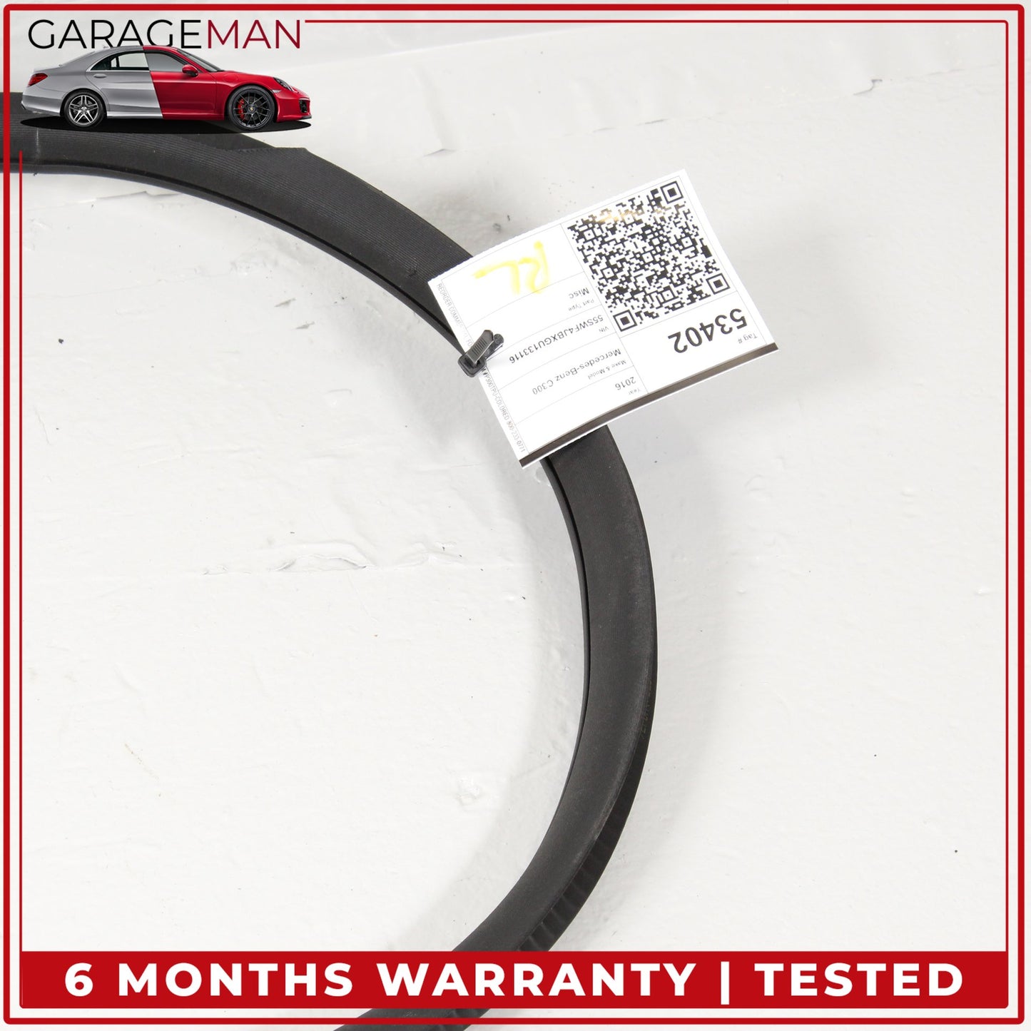 2015-2021 Mercedes W205 C300 Rear Left or Right Door Weather Strip Rubber OEM