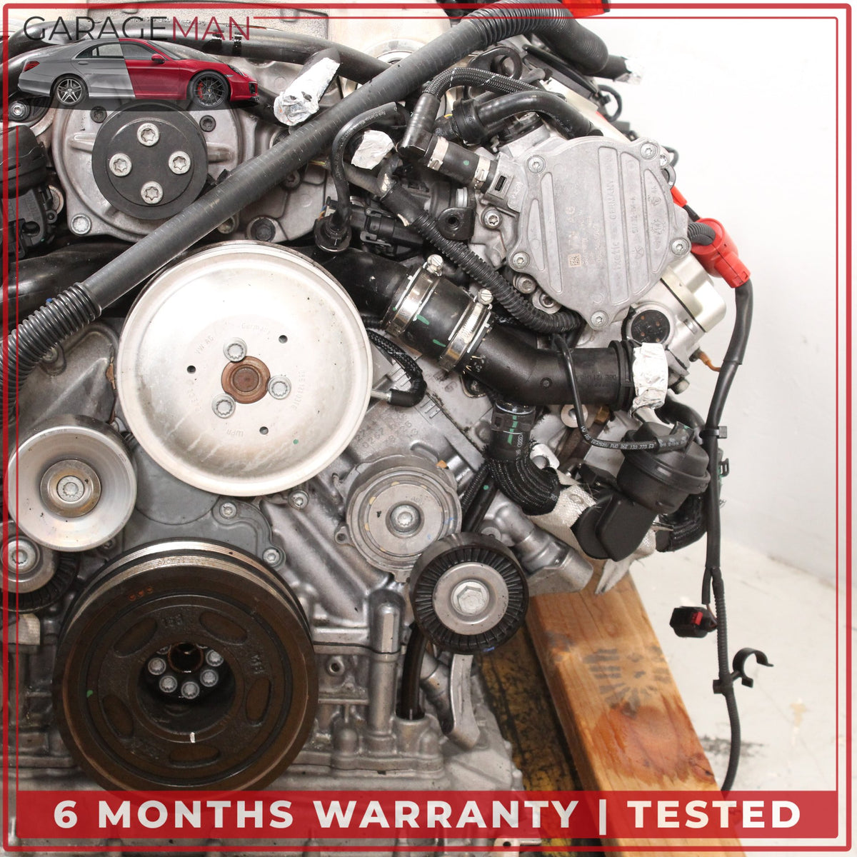 2015 Audi A8 D4 AWD 3.0L V6 CREC Engine Motor Assembly w/ Supercharger OEM