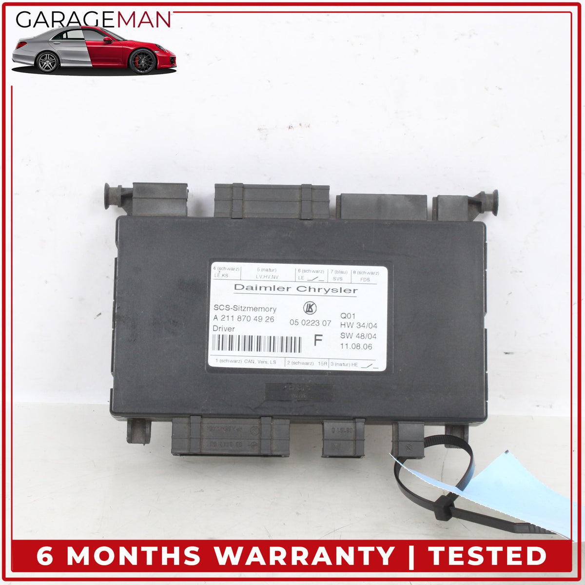 2003-2012 Mercedes W211 E350 Front Left Side Seat Control Module 2118704926 OEM