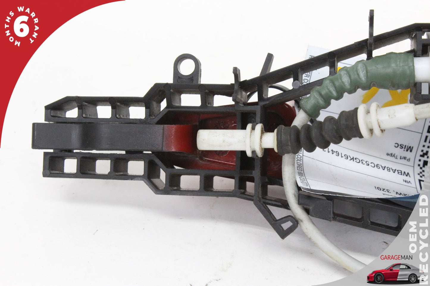2012-2018 BMW 320i F30 Rear Left Side Exterior Door Handle Red 7332267 OEM