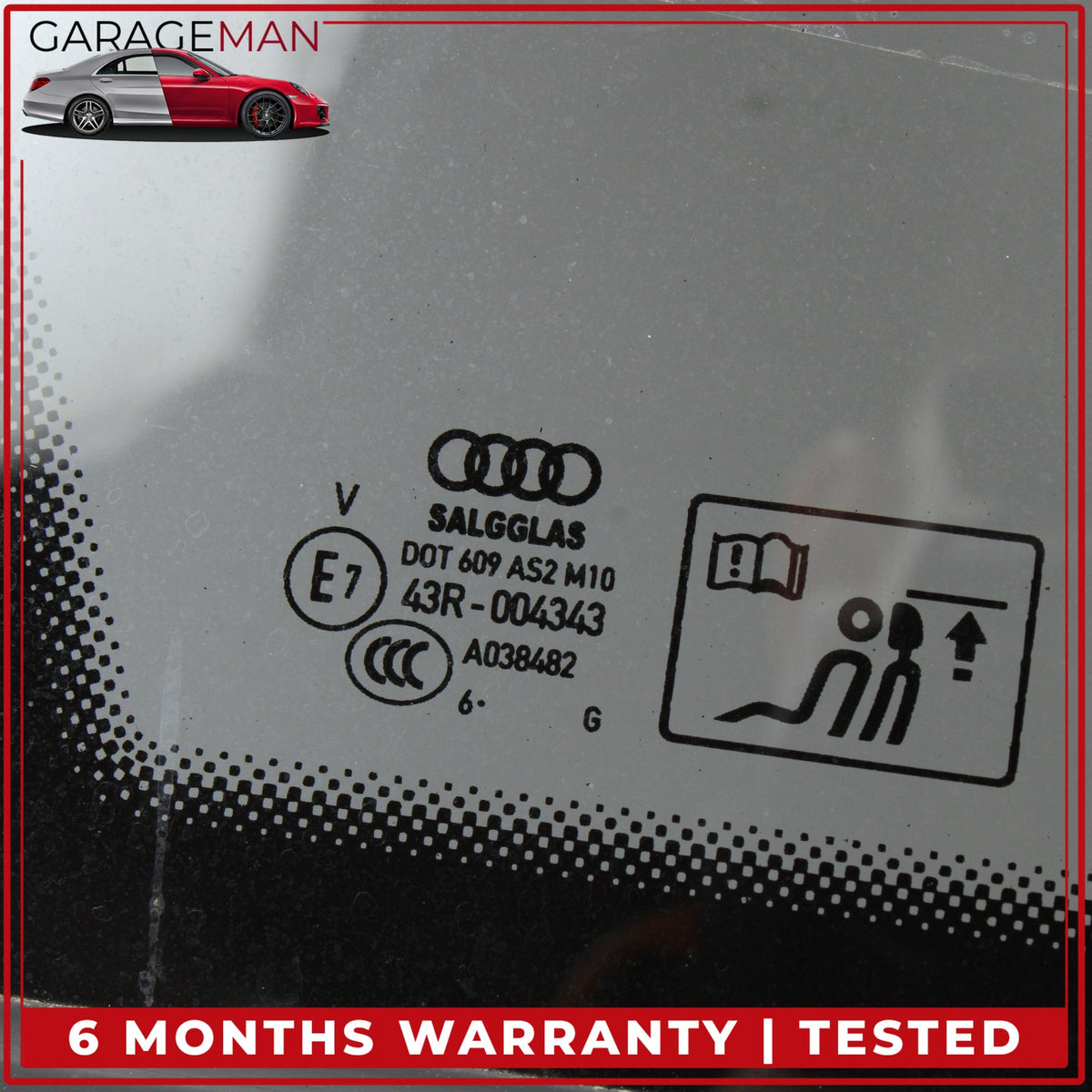 2017-2024 Audi Q7 Rear Left Driver Side Quarter Window Glass 4M0845297B OEM