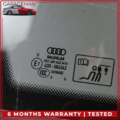 2017-2024 Audi Q7 Rear Left Driver Side Quarter Window Glass 4M0845297B OEM