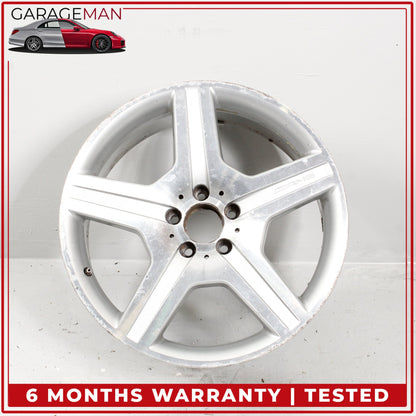 2007-2011 Mercedes W221 S550 Rear 5 Spoke Wheel Rim 9.5X19H2 ET43 2214012702 OEM