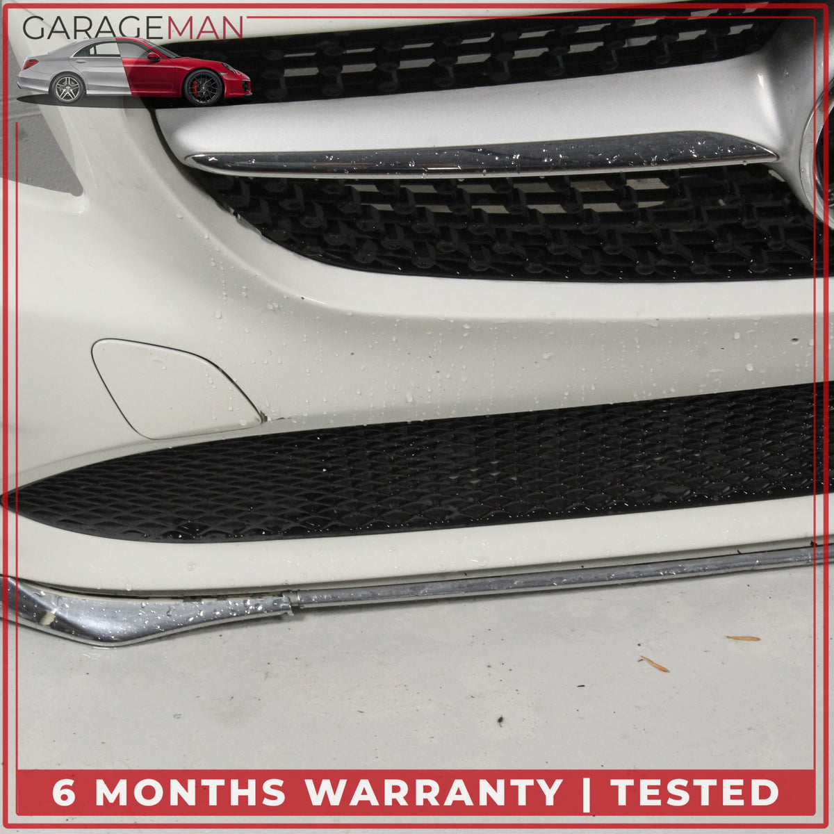 2017-2019 Mercedes C117 CLA250 Sedan Front Bumper Cover Calcite White OEM