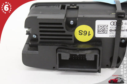 2012-2018 Audi A7 A6 Rear A/C AC Climate Control Switch Panel 4G0919158C OEM
