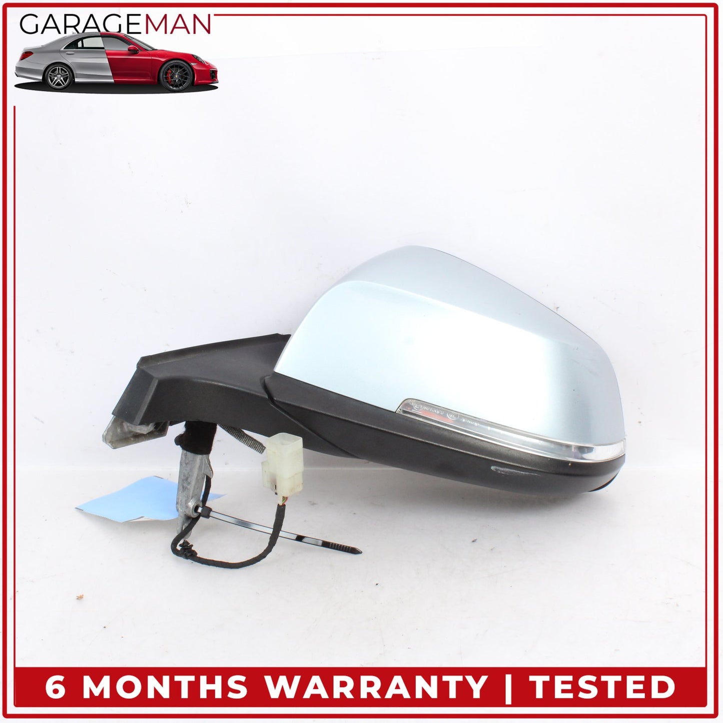 2014-2021 BMW i3 I01 Front Left Side Door Rear View Mirror Heated Silver OEM