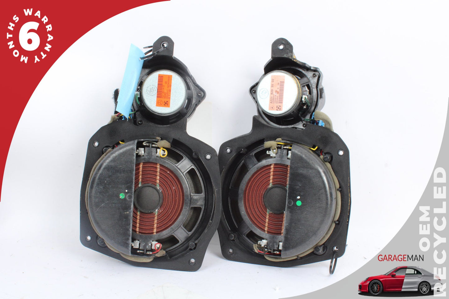 2007-2009 Mercedes W221 S550 Front Left and Right Door Audio Speaker Set OEM