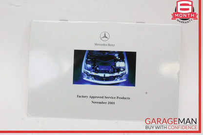 2002 Mercedes W163 ML320 Owner Owner's Manual Book Guide w/ Case OEM