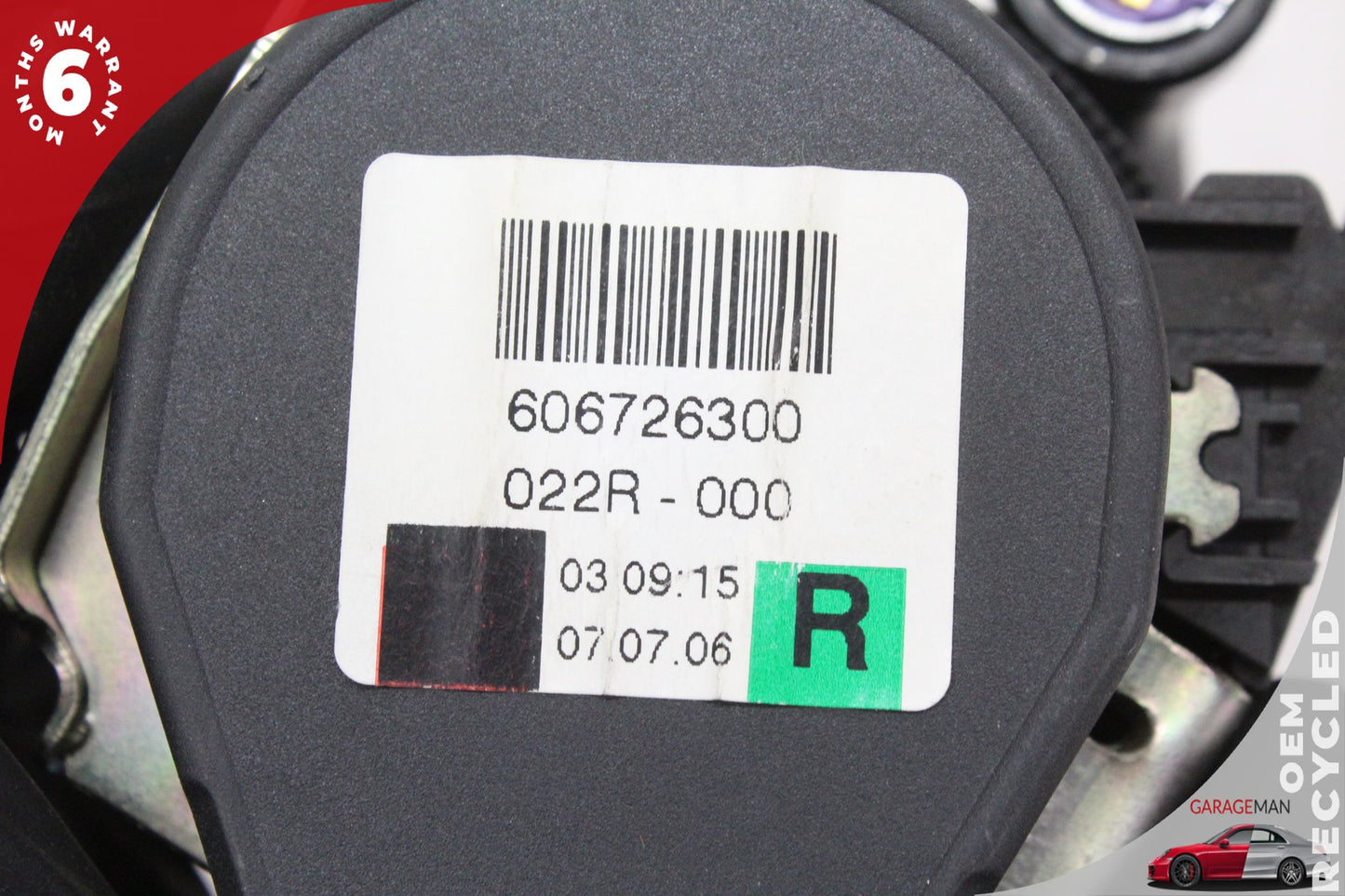2007-2015 Audi Q7 Right Rear Side 2nd Row Seat Belt 4L0857806H OEM