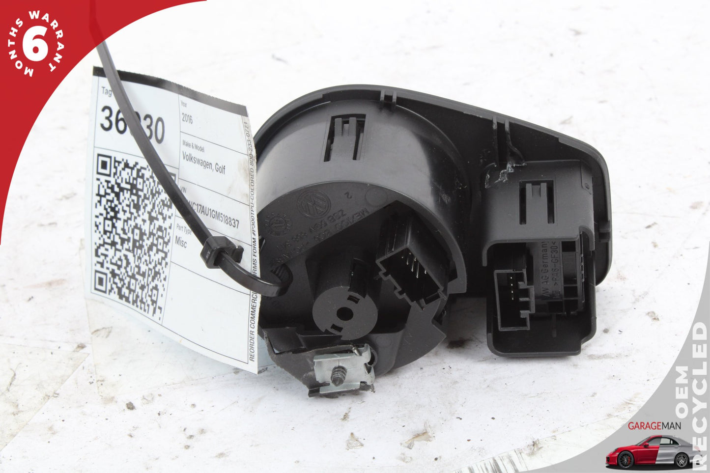 15-21 VW Golf MK7 Headlight Switch 5GM941431BWZU Genuine BA BV Station Wagon