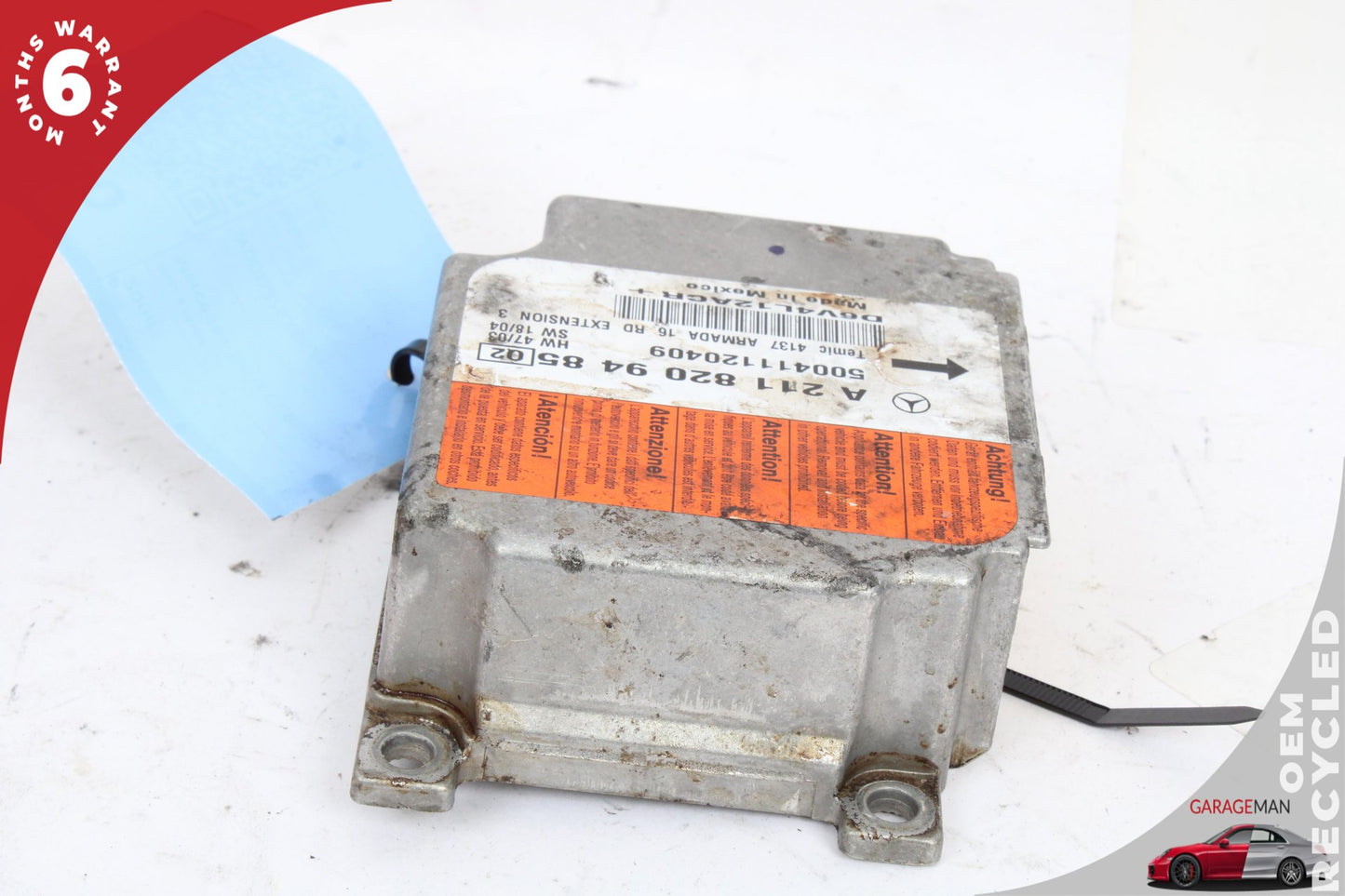 2003-2011 Mercedes W219 CLS550 Airbag Air Bag Sensor Module 2118209485 OEM