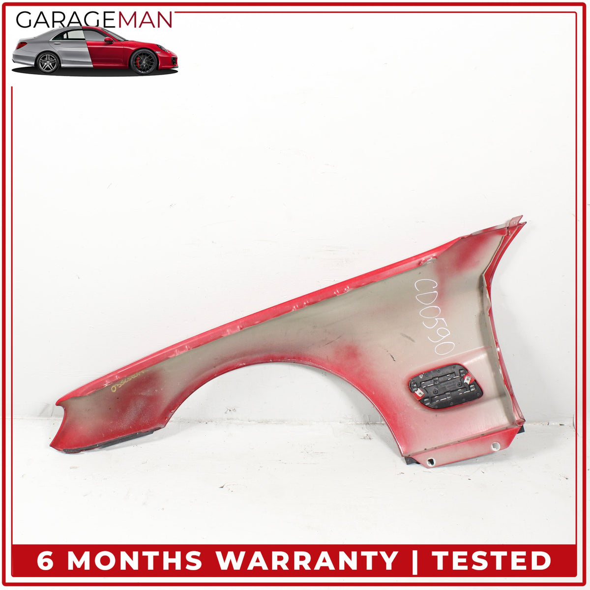 2003-2008 Mercedes R230 SL500 Front Right Side Fender Panel Fire Opal Red OEM