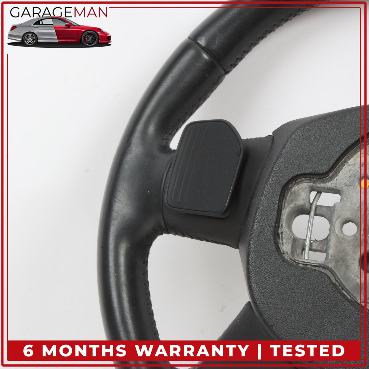 2011-2018 Audi A8 S8 Steering Wheel w/ Paddle Shifters Leather Black OEM